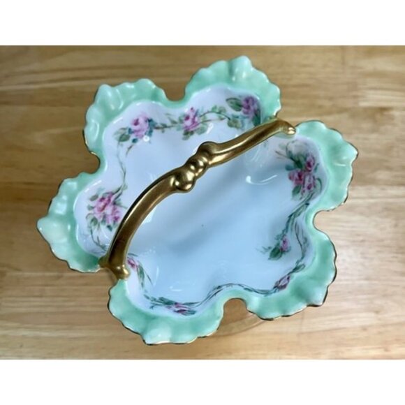 Noritake Nippon Candy Trinket Dish Hand Painted Fine Porcelain Antique Japan 6" - Picture 10 of 14